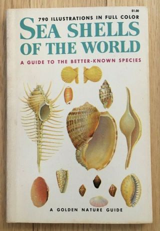 Vintage 1962 Seashells Of The World A Golden Nature Guide 790 Color