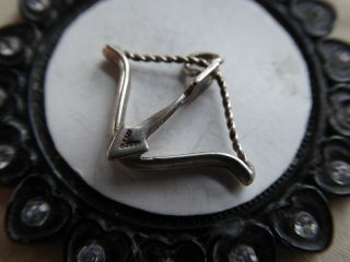 Vtg Sterling Native American Bow And Arrow Charm