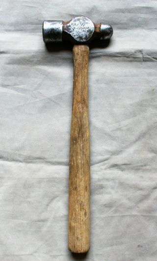 Antique Or Vintage Mephisto 24 Oz.  Ballpeen Hammer With Hickory Handle C.  1935