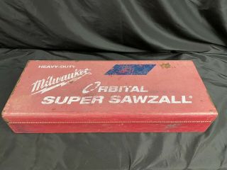 Vintage Metal Milwaukee Orbital Sawzall Case (case Only)