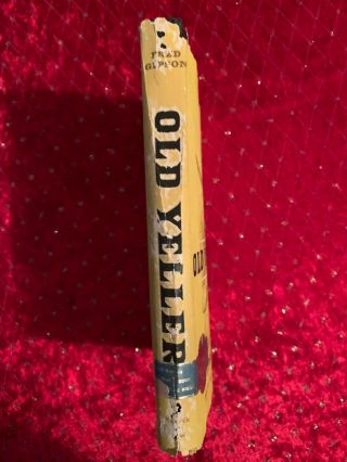 Vintage: Old Yeller by Fred Gipson,  1956 HC,  DJ - A Harper Blue Ribbon Book 3