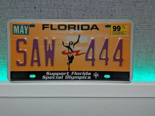 Florida,  Tag,  License Plate,  Special Olympics