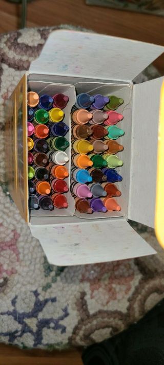 Vintage Crayola Crayons 2000 48 Ct Box Binney & Smith 3