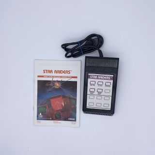 Vtg Atari 2600 Video Touch Pad Star Raiders Insert & Instructions