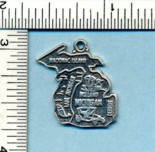 Vintage Michigan State Map Sterling Charm