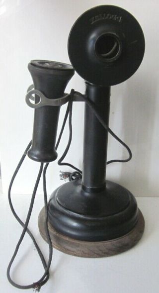 Antique Kellogg Candlestick Telephone Patents 1901,  1907 & 1908