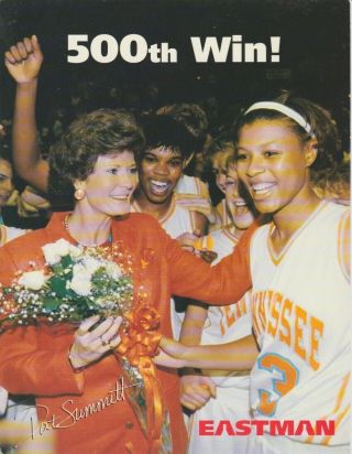 Vtg 1993 Pat Summitt Tennessee Lady Vols Ncaa Basketball " 500th Win " Promo Photo