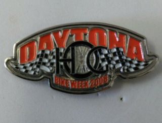 Hog Harley Owners Group Pin Daytona Bike Week 2008 Enamel Pin Back