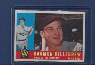 1960 Topps Baseball Card Set Breakup 210 Harmon Killebrew Exmt