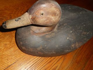 Antique Au8thentic Carved Painted Folk Art Canadian Goose Hunting Decoy