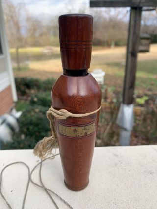 Vintage Antique Reelfoot Lake Earl Dennison Wood Wooden Duck Call