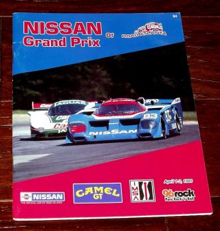 1989 Nissan Grand Prix Of Road Atlanta Program - Imsa - Brabham & Robinson Won
