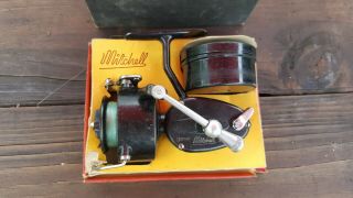 Vintage.  Mitchell Spinning Reel No.  330.  Great Shape W/ Box.