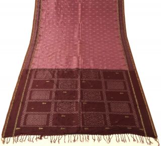 Vintage Saree 100 Pure Silk Hand Woven Ikat Patola Scrap Sari For Sewing Craft