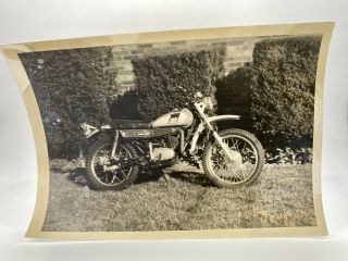 Vintage Snapshot Photo - 1975 Yamaha Motorcycle Bike
