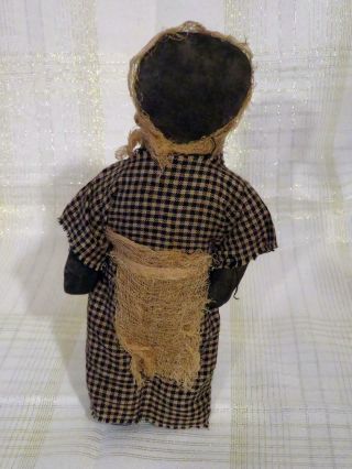 Vintage Primitive Rag Doll Black Americana 9 "