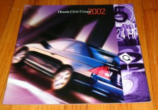 2002 Honda Civic Coupe Deluxe Sales Brochure Dx Hx Lx Ex