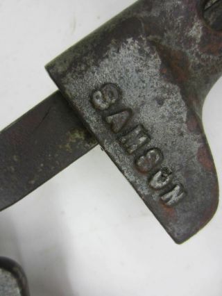 Antique 1892 SAMSON Cast Iron Nail Puller Pat.  Aug.  16 vintage 1800 ' s 3