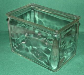 Vintage Antique Aquarium Gallon Fish Tank Terrarium Glass Wet Battery Jar Case