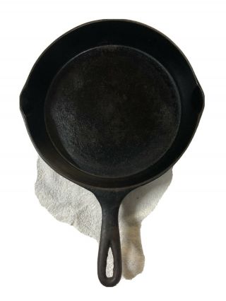 Antique Cast Iron Skillet Oneta 8 W/ Heat Ring Frying Pan