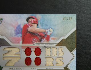 2018 Topps Triple Threads Mike Trout 