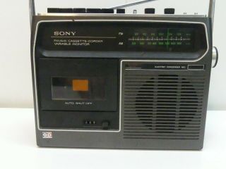 Vintage Sony Cf - 320 Am/fm Cassette - Corder Variable Monitor