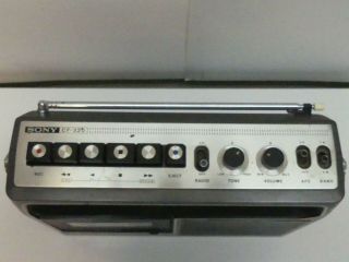 Vintage Sony CF - 320 AM/FM Cassette - Corder Variable Monitor 3