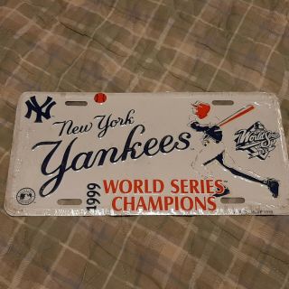 (not Perfect) 1999 York Yankees Champs Vintage Metal Auto Tag License Plate