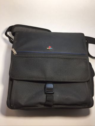 Vintage Official Sony Playstation Ps1/ps2 System/ Carrying Case/ Travel Bag