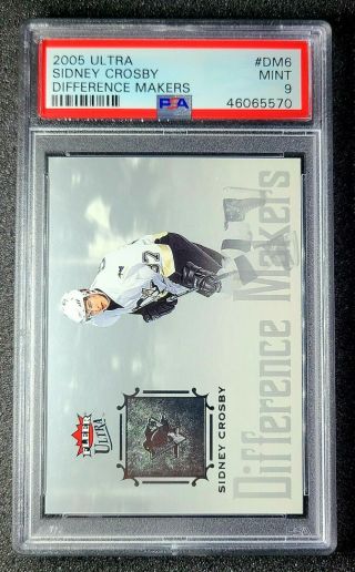 2005 Fleer Ultra Sidney Crosby Difference Makers Psa 9 Low Population