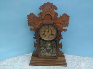 Antique Ansonia Parlor Clock 8 Day All 1894 - 1911