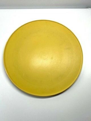 Vtg 10.  5 " Single Rubbermaid Lazy Susan Turntable Spice Rack Yellow/harvest Gold