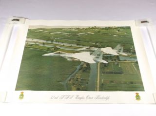 32nd Tfs Eagles Over Kinderdyk Tac Ftr Sq U.  S.  Air Force Photo Print Poster