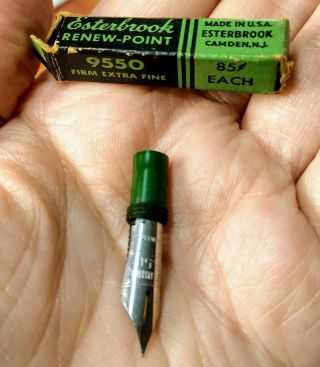 Vintage Esterbrook Pen Nib Renew Point 9550 Firm Extra Fine Used?