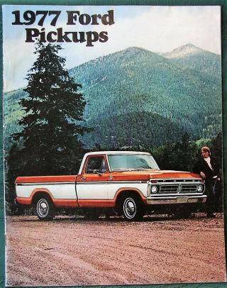 Ford Pickups Orig 1977 Advertising Brochure