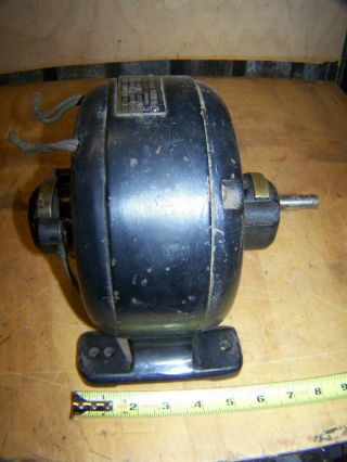 Antique Holtzer - Cabot Type Hs 110v Ac Pancake Motor 1/10 Hp 1760 Rpm