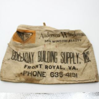 Vintage Canvas Nail Apron Golladay Building Supply And The Home Depot Carpenter 2