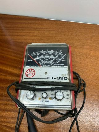 Vintage Mac Tools Usa Et - 390 Electrical Systems Analyzer In Mac Tool Collectible