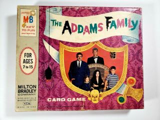 1965 Milton Bradley Mb The Addams Family Card Game [4536] Vintage Vtg - Complete