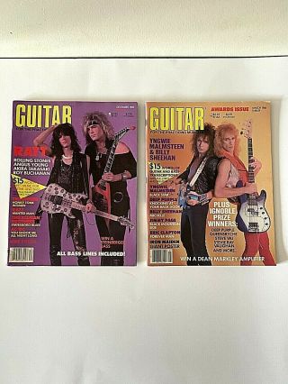 Vintage 2 Guitar For The Practicing Musician Magazines March 1986 /december 1986