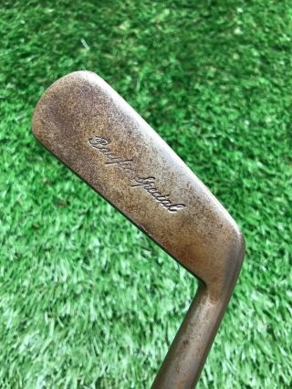 Antique Vintage Pacific Specialty,  England –hickory Shaft Smooth Face Putter