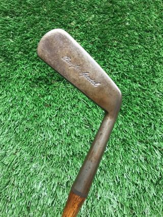 Antique Vintage Pacific Specialty,  England –Hickory Shaft Smooth Face Putter 2