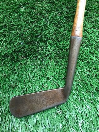 Antique Vintage Pacific Specialty,  England –Hickory Shaft Smooth Face Putter 3