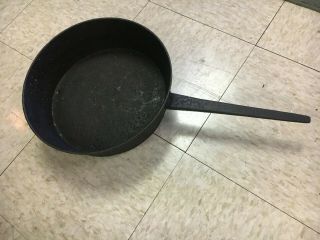 Antique 11 1/2” Cast Iron Skillet Frying Pan 3 Legs Footed ANTIQUE HAND FORGED 2