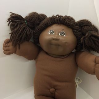 1983 Coleco Ok Cabbage Patch Kids Doll African American Girl Black Sig Dimple 3