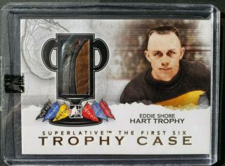 2013 Itg Superlative Trophy Case Eddie Shore Glove Gold 1/1 Tc - 69