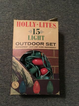 Vintage Holly - Lites 15 Light Outdoor Set C - 9 Lights