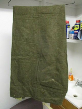 Korean War Canadian Army Wool Trousers 1949 Dtd Sz 9 Battledress