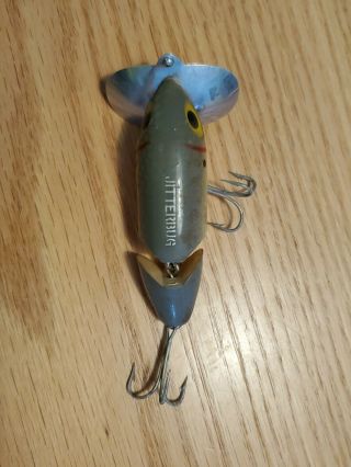 Vintage Fred Arbogast Jointed Jitterbug Fishing Lure,  Akron Oh; Bin 2
