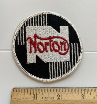 Norton Motorcycles Motorcycle Biker Logo Round Embroidered Patch Badge